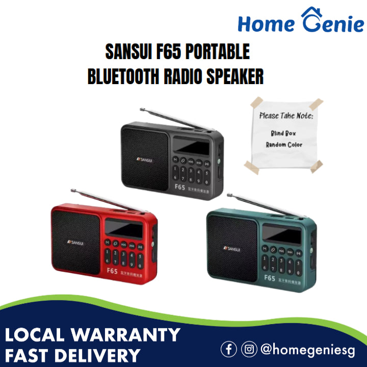 📻 F65 Sansui Portable Bluetooth Radio | Home Genie SG – homegenie