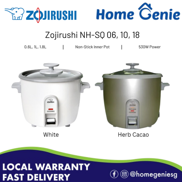 Zojirushi 0.6L / 1.0L / 1.8L Rice Cooker (NH-SQ06 / NH-SQ10 / NH-SQ18)