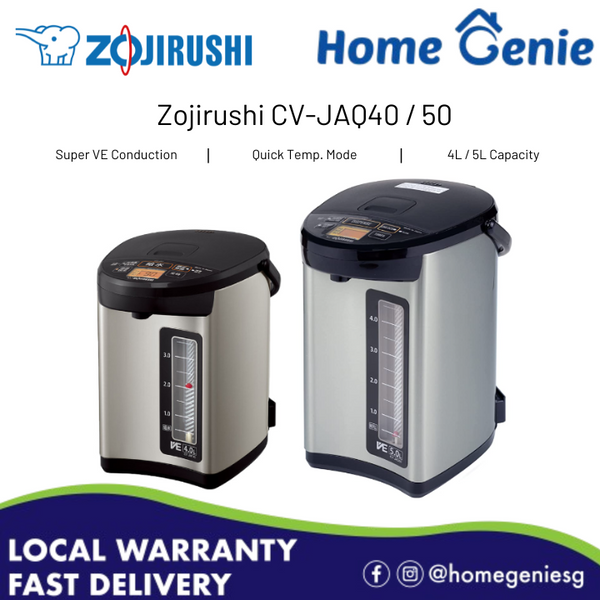 Authentic Made in Japan Zojirushi 4L 5L Electric VE (Vacuum Electric) Dispensing Airpot (CV-JAQ40 CV-JAQ50)