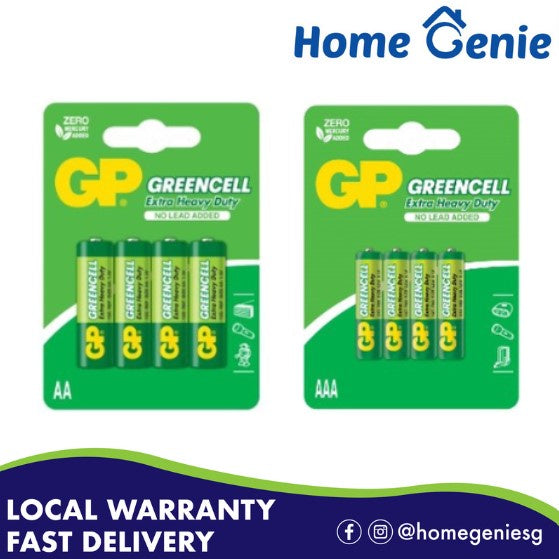 *Box of 12 Cards* GP Ultra Greencell Extra Heavy Duty Battery AA / AAA Pack of 12