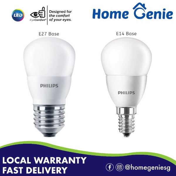 Philips LED Mini Bulb 4-40W E27/E14 P45 (Authentic shipped from Singapore!)