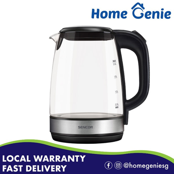 Sencor 2L Electric Glass Kettle SWK 2080BK