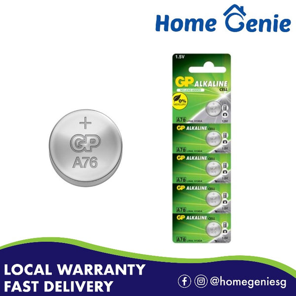 *Card of 10* GP Alkaline Cell Battery - A76