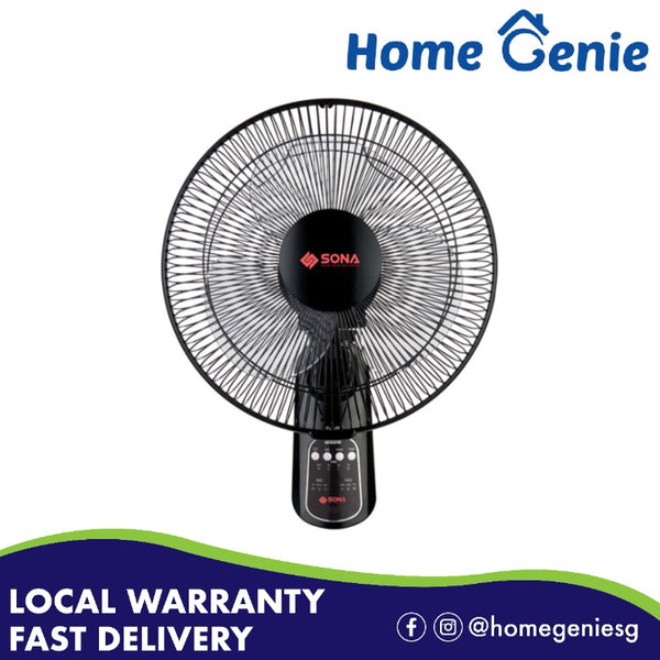 Sona 12" Wall Fan with Timer and Remote Control SFW 1503