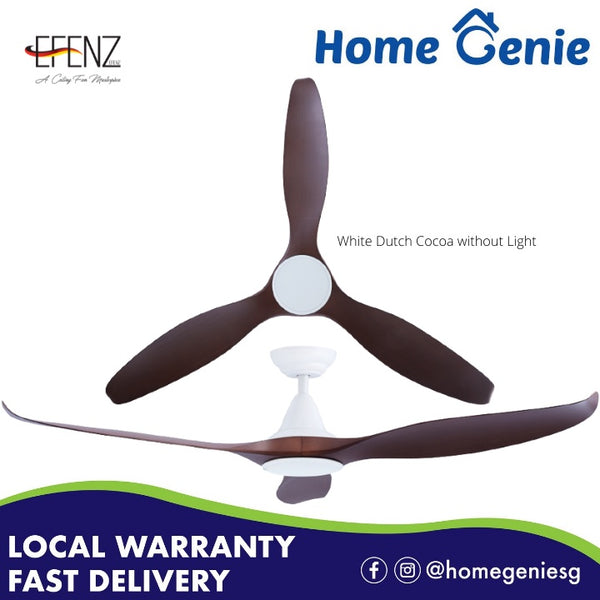 Efenz 34"/40"/46"/52"/60" Down Rod Ceiling Fan 2-Way ECM DC Motor with Remote Control