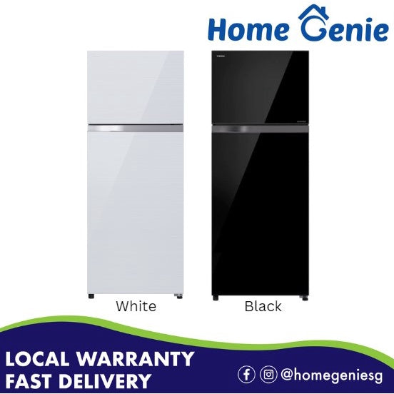 Toshiba 407L Top Mounted Freezer GR-AG46SDZ(XK) –Black / GR-AG46SDZ(ZW) – White