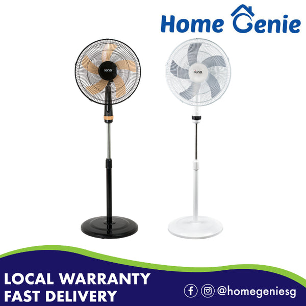 Iona 16" Stand Fan GLSF168 (Black/White)