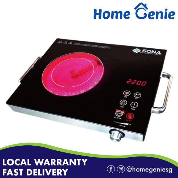 Sona SIC3302 Multi-Function Infrared Cooker Ceramic Plate (Free Stainless-Steel Grill)