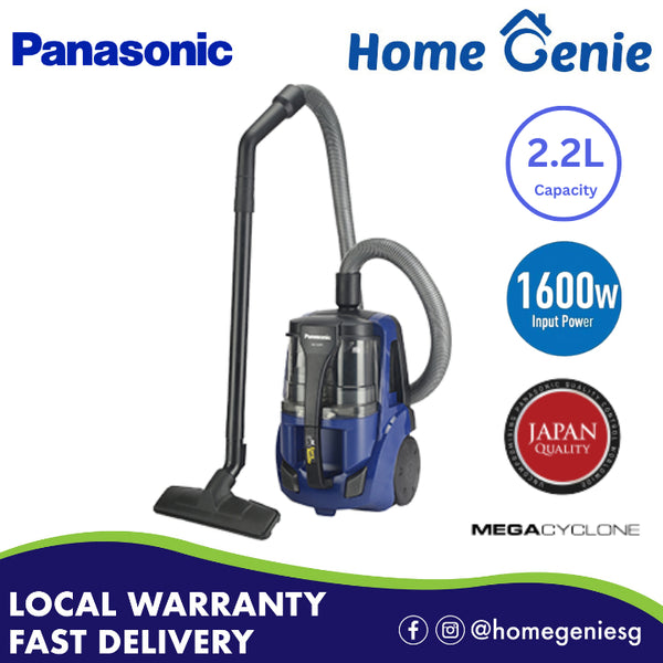 Panasonic MC-CL571 1600w Bagless Vacuum 2.2L Big Capacity HEPA Filter Blue Color (Comes with various attachments)