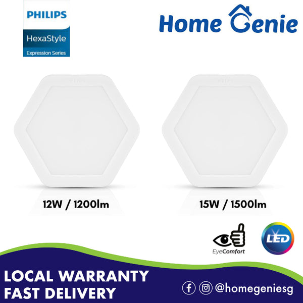 *Bundle Deal Available* Philips HexaStyle LED Downlight 12w / 15w, Cool Daylight 6500K