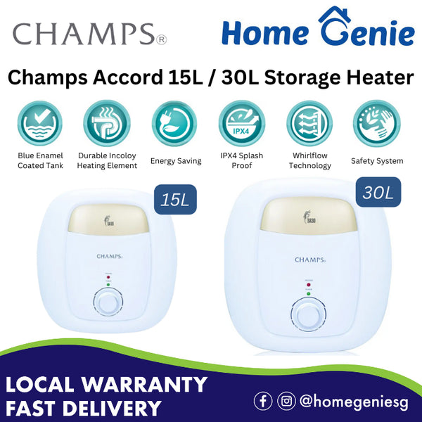 *Installation Available* Champs Pro Storage Water Heater SA15 / SA30