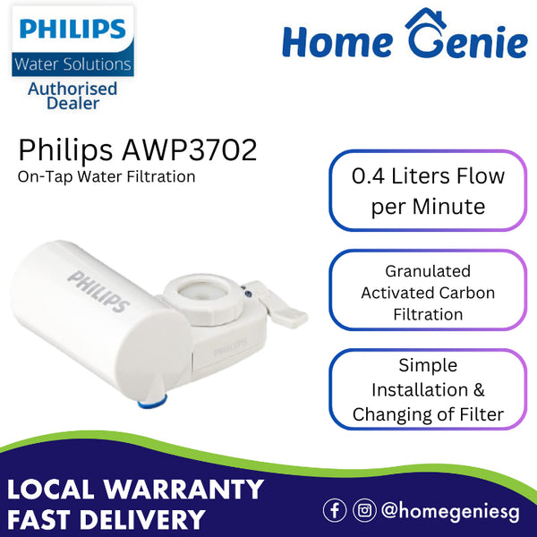 Philips AWP3702/90 On Tap Water Purifier Filter Remove Residual Chlorine and Odor with WP301 Filter Replacement