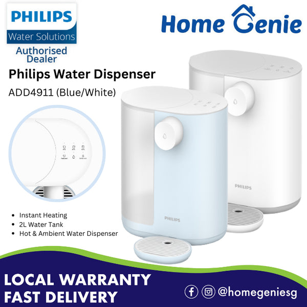 Philips ADD4911BLU/WH (Blue / White) Water Dispenser, Water Tank 2L Ambient & Hot Water Dispenser