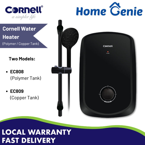 Cornell EC808 (Polymer Tank) / EC809 (Copper Tank) Instant Water Heater