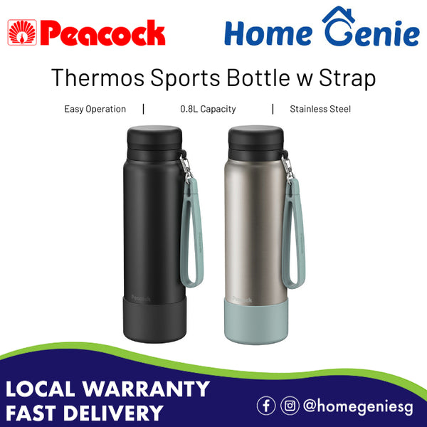 Peacock Sports Mug Bottle (1.0L) Matte Black AKD-RS101BD / Matte Clear AKD-RS101MC