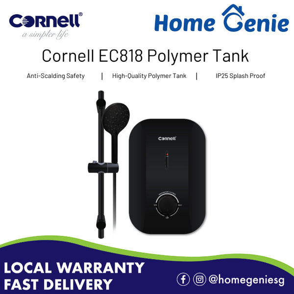 Cornell EC818 Polymer Tank Instant Water Heater (Anti-Scalding, Polymer Tank, IP25 Splashproof)