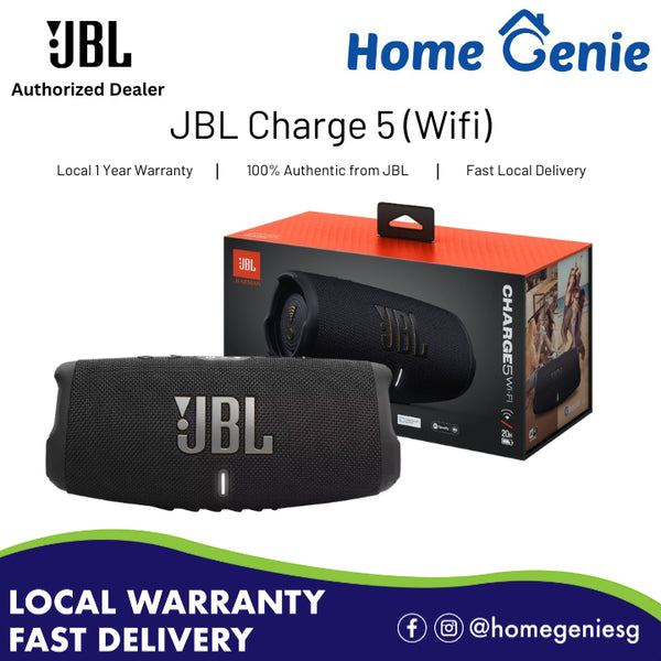 JBL Charge 5 Wi-Fi Wireless Bluetooth Speaker | Built-In Wi-Fi & Portable Charger | Airplay, Alexa, Chromecast & Spotify