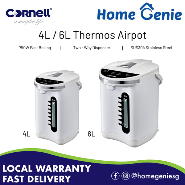 Cornell 4L/ 6L Thermos Airpot, Electric Water Boiler Dispenser