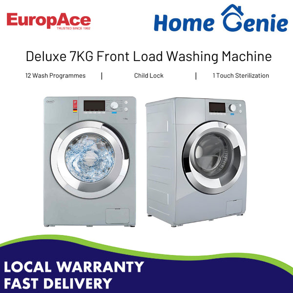 EuropAce EWF7700S 7kg Deluxe Front Load Washing Machine (1200rpm)