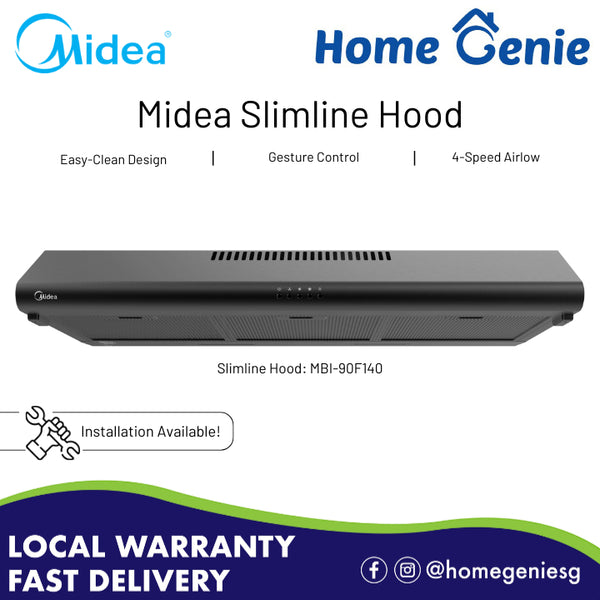 *Installation Available* Midea Slimline Hood 90cm (MBI-90F140) - 2 Years Warranty